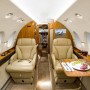 hawker 850XP seating view with table 1