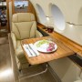 hawker 850XP seating view with table 2